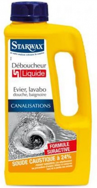 STARWAX Déboucheur Express pour Canalisations - 1L - Idéal pour