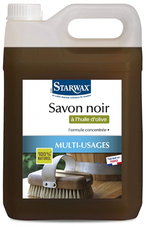 Savon noir à l'huile de lin Starwax pour nettoyer les sols intérieurs