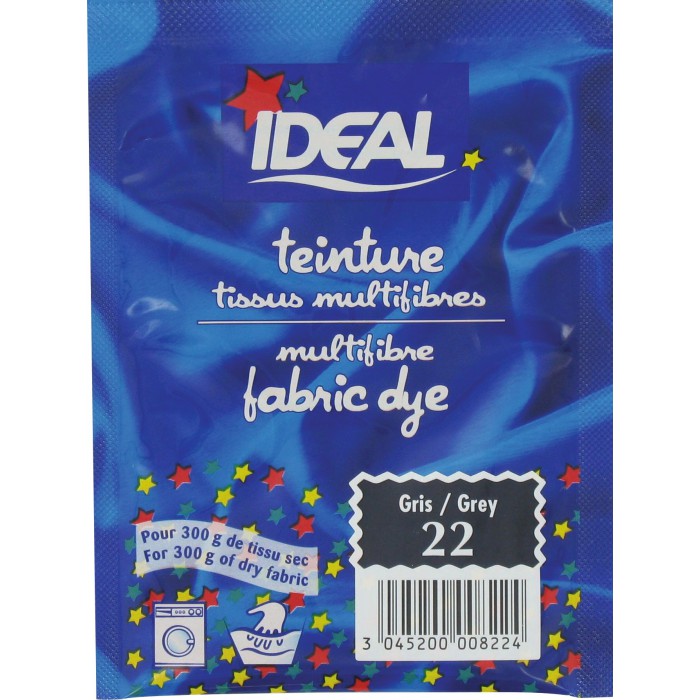 Ideal teinture tous tissus sachet Gris 22