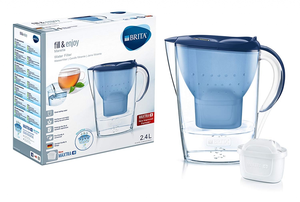 Carafe filtrante style bleu bleu Brita