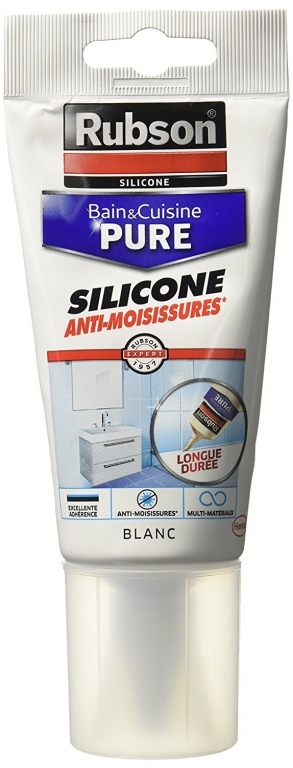 Mastic salle de bain et cuisine de 100 ml blanc Rubson.