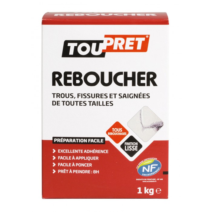 Enduit de Rebouchage Toupret Le Reboucheur Etui 1kg 