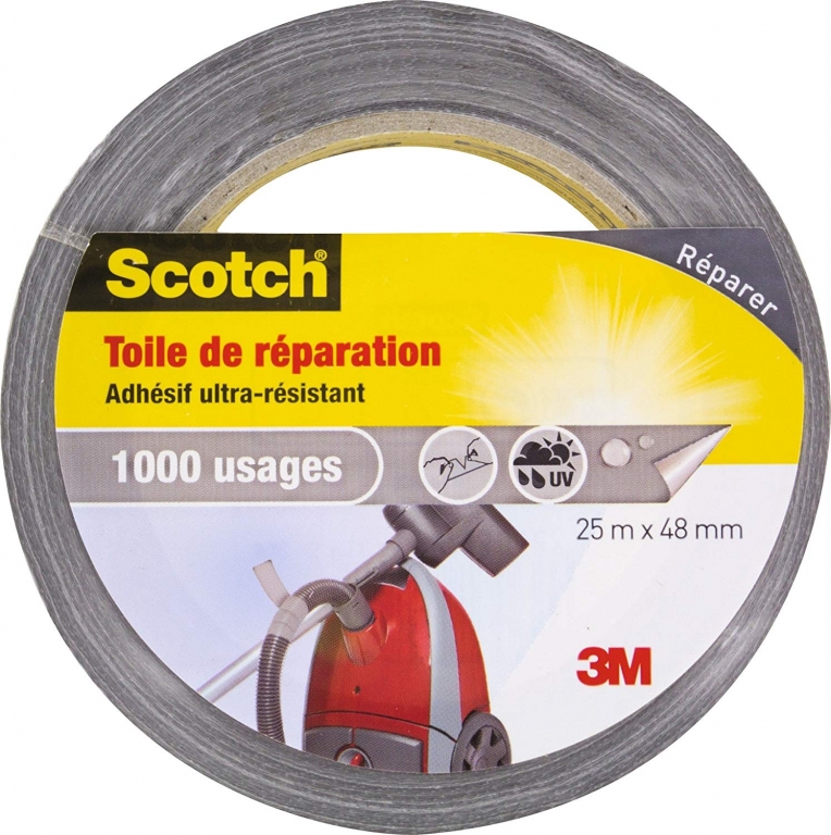 Toile adhésive de répéartion - Ultra-résistant - 1000 usages - 25 x 48 mm -  SCOTCH