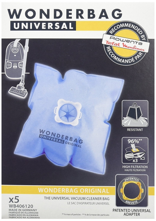 Wonderbag Endura Sacs Universels pour aspirateur WB484720