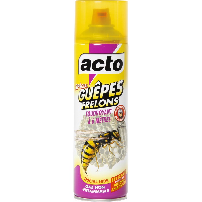 Insecticide aérosol guêpes et frelons KAPO, 500 ml