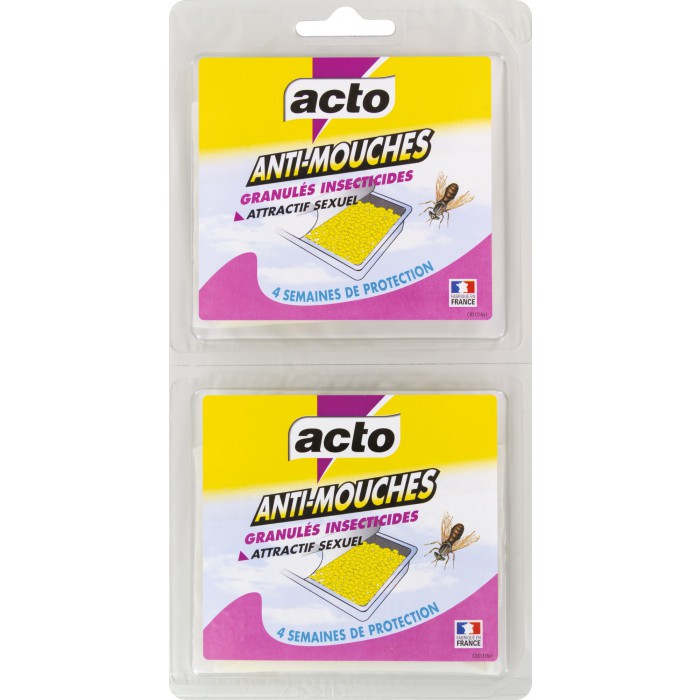 Acto - Granulés anti-mouches - 2 x 20 g - Jardiland