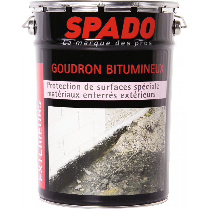 Goudron bitumeux - Anti-humidité - Spécial matériaux enterrés - 4