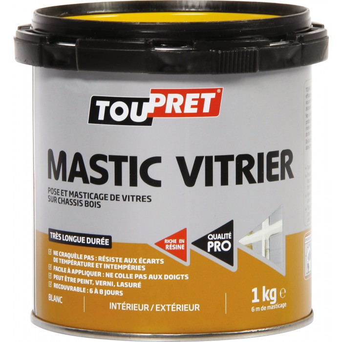 Mastic de Vitrier à l'Huile de Lin Mieuxa, Achat Mastic Vitrier 