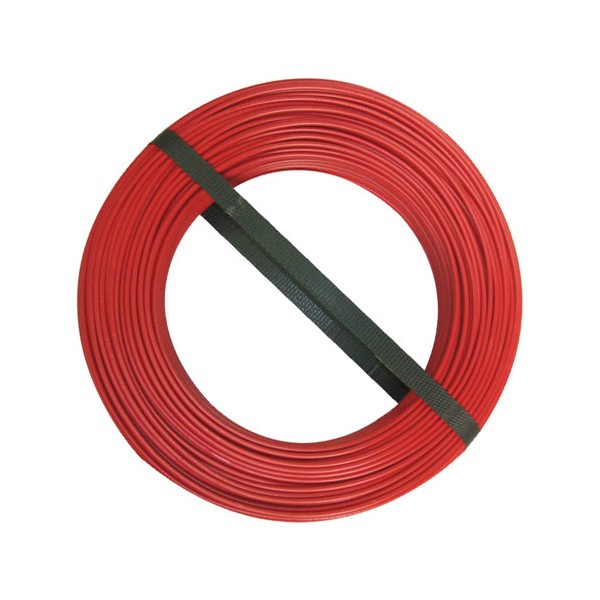 Fil électrique rigide bobine 100m 1.5mm2 rouge : : Bricolage