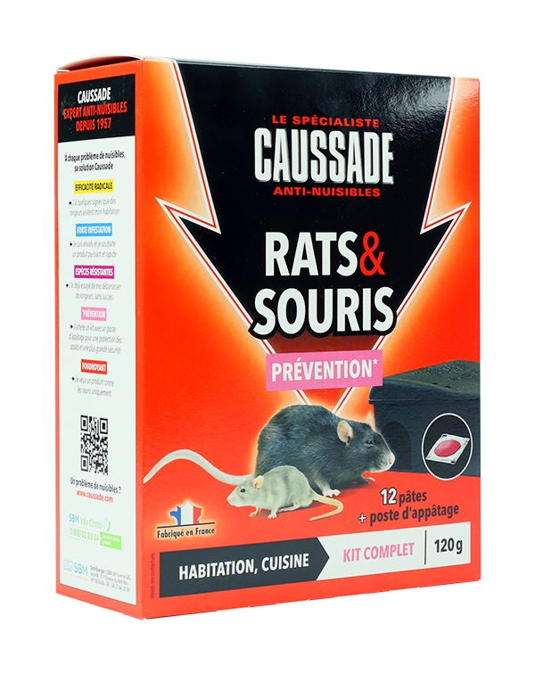 Appat pour rat et souris spécial intérieur