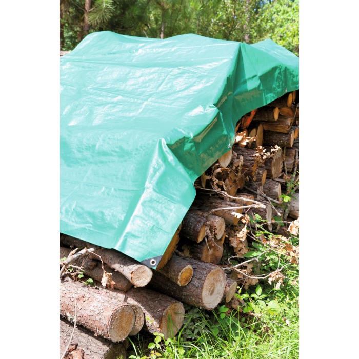 Bâche de protection pour bois - 2 x 8 m - CAP VERT Articles-Quincaillerie