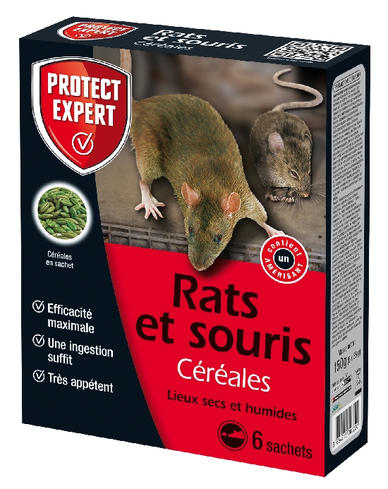 Anti-nuisible rats, souris - Pat'appât prévention+poste d'appâtage120g  Caussade