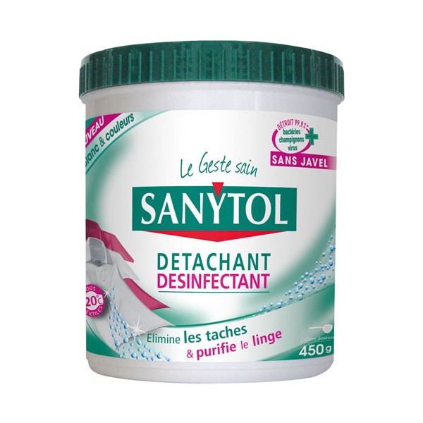 Poudre détachante désinfectante 450 g de SANYTOL Articles-Quincaillerie