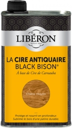 Cire d'antiquaire liquide - Black Bison - Chêne moyen - 500 ml - LIBERON