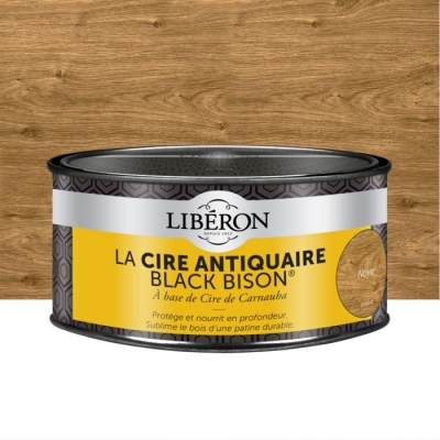 Cire d'antiquaire en pâte - Black Bison - Noyer - 500 ml - LIBERON