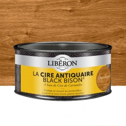 Cire d'antiquaire en pâte - Black Bison - Chêne moyen - 500 ml - LIBERON