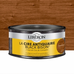 Cire d'antiquaire en pâte - Black Bison - Chêne foncé - 500 ml - LIBERON