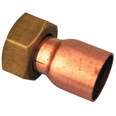 Douille droite à joint plat - Filetage 20 x 27 mm - Diamètre 16 mm - RACCORDS