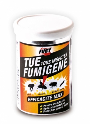 Poudre insecticide - Tue Tous insectes - Fumigène - 150m3 - FURY