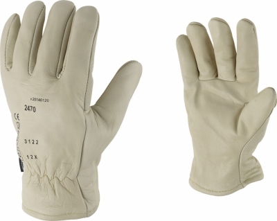 Gants en cuir molletonné Anti-froid - Taille 9 - OUTIBAT