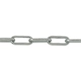 Bobine chaîne soudée droite maille longue 25 m - Ø3.5 mm