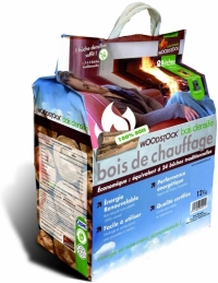 Bûches de bois densifié - Sac de 8 bûches - WOODSTOCK