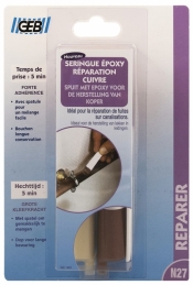 Seringue epoxy pour réparation cuivre - 24 ml - GEB