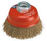 Brosse conique - Coupe acier laitonné ondulé - Ø 100 mm - SCID