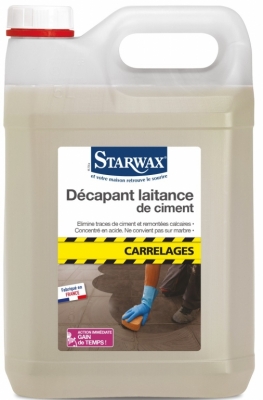 Décapant laitance de ciment pour carrelages - 5L - STARWAX