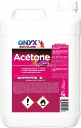 Acétone : Dissolvant pour vernis et peinture - 5 L - ONYX