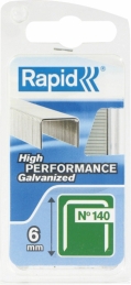 Agrafe n°140 Rapid Agraf - Fil plat - Dimensions 6 mm - 970 agrafes - RAPID