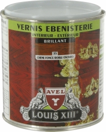 Vernis ébénisterie - Brillant - Chêne foncé - 500 ml - AVEL