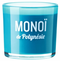 Bougie parfumée sérigraphiée - Monoï de Polynésie - DEVINEAU