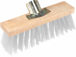 Brosse de balai cantonnier - Bois / PVC - 32 cm - Blanc - BROSSERIE MARCHAND