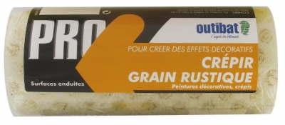 Manchon pour rouleau de peinture - Spécial crépi gros grain - 180 mm - OUTIBAT