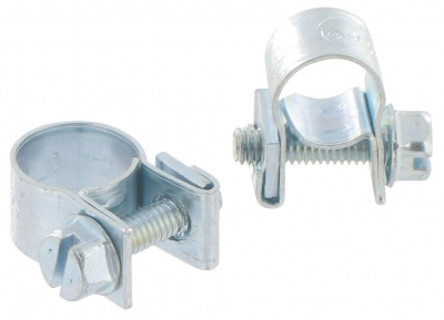 Collier de serrage Mini clamp - Acier -7 - 9 mm et 9 - 11 mm - CAP VERT