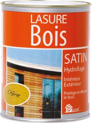 Lasure Bois - Satin - Hydrofuge - Chêne - 0.75 L - RECA
