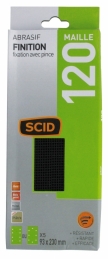 Patin maille fixation avec pince - 93 x 230 mm - Grain 120 - SCID