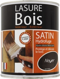Lasure Bois - Satin - Hydrofuge - Noyer - 0.75 L - RECA