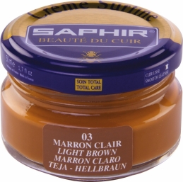 Cirage Saphir - Crème Surfine - Marron clair - 50 ml - AVEL