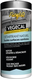 Lingettes détartrantes pour sanitaires - Vegetal - 36 lingettes - FACYL