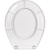 Abattant WC en polypropylène - Double - Luna 100 - Blanc - 