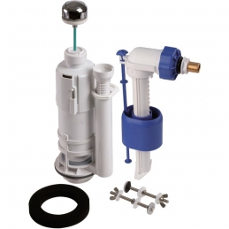 Mécanisme chasse d'eau et robinet - Kit 270 - Poussoir simple débit