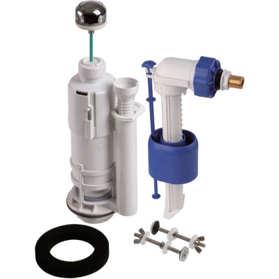 Mécanisme chasse d'eau et robinet - Kit 270 - Poussoir simple débit