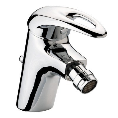 Mitigeur pour bidet Chromé sans vidage - Manette creuse - "City 2" - 