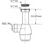 Siphon universel pour équiper tous types de lavabos, vasque et lave-mains - WIRQUIN