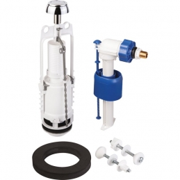 Mécanisme chasse d'eau et robinet - Kit 467 - Poussoir simple débit