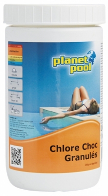 Chlore choc en granulés - 1 Kg - PLANET POOL