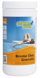 Désinfection choc - Brome Choc en granulés - 1 Kg - PLANET POOL