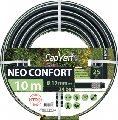 Tuyau d'arrosage Neo confort - 5 couches - 19 x 10 M - CAP VERT